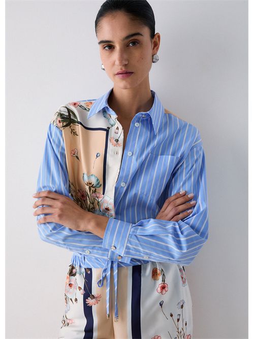 Camicia in twill stampato e popeline LIU JO | WA6383T2555/P9547